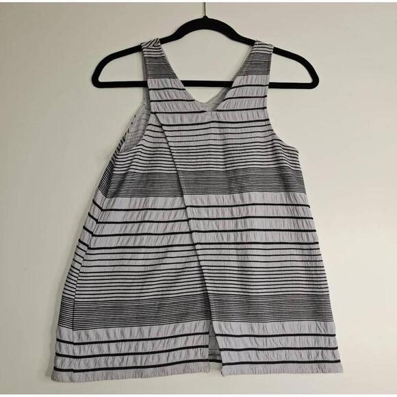 NWT Anthropologie Deletta Striped Tulip Sleeveless Tank Top XS - Picture 2 of 9